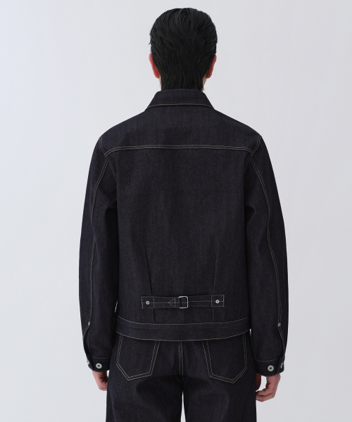 Selvedge Denim Trucker куртка 1 [Deep Indigo]