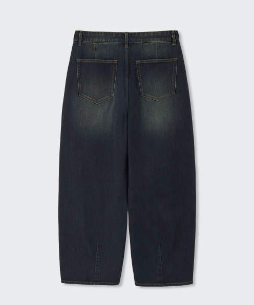 [Cooltandard] Balloon Denim Pants [Dark Blue] thumbnail 8