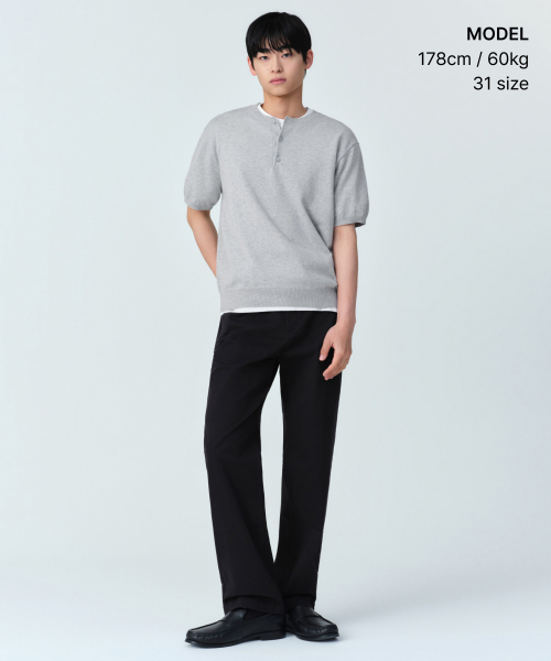 COMFORT STRAIGHT CHINO брюки [BLACK]