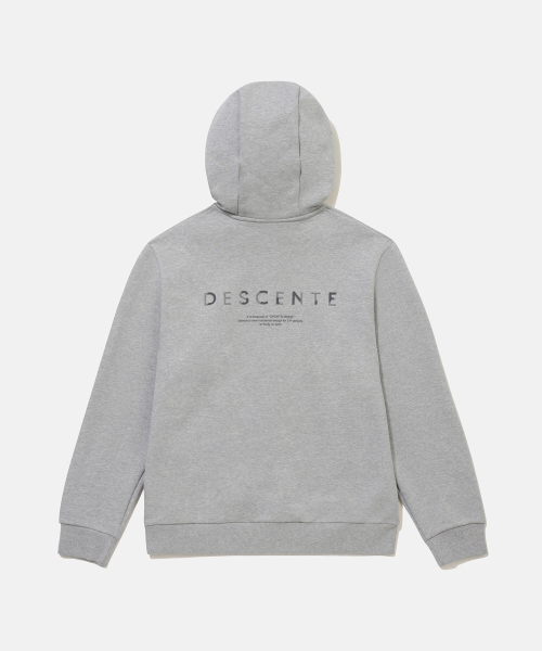 Спортивное оверсайз худи на молнии Melange Grey SR123UFT11