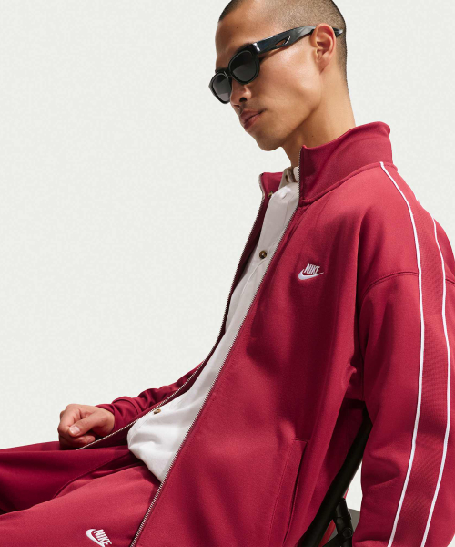 Спортивная трикотажная куртка Club Oversized M - Team Crimson:White / HV1418-613