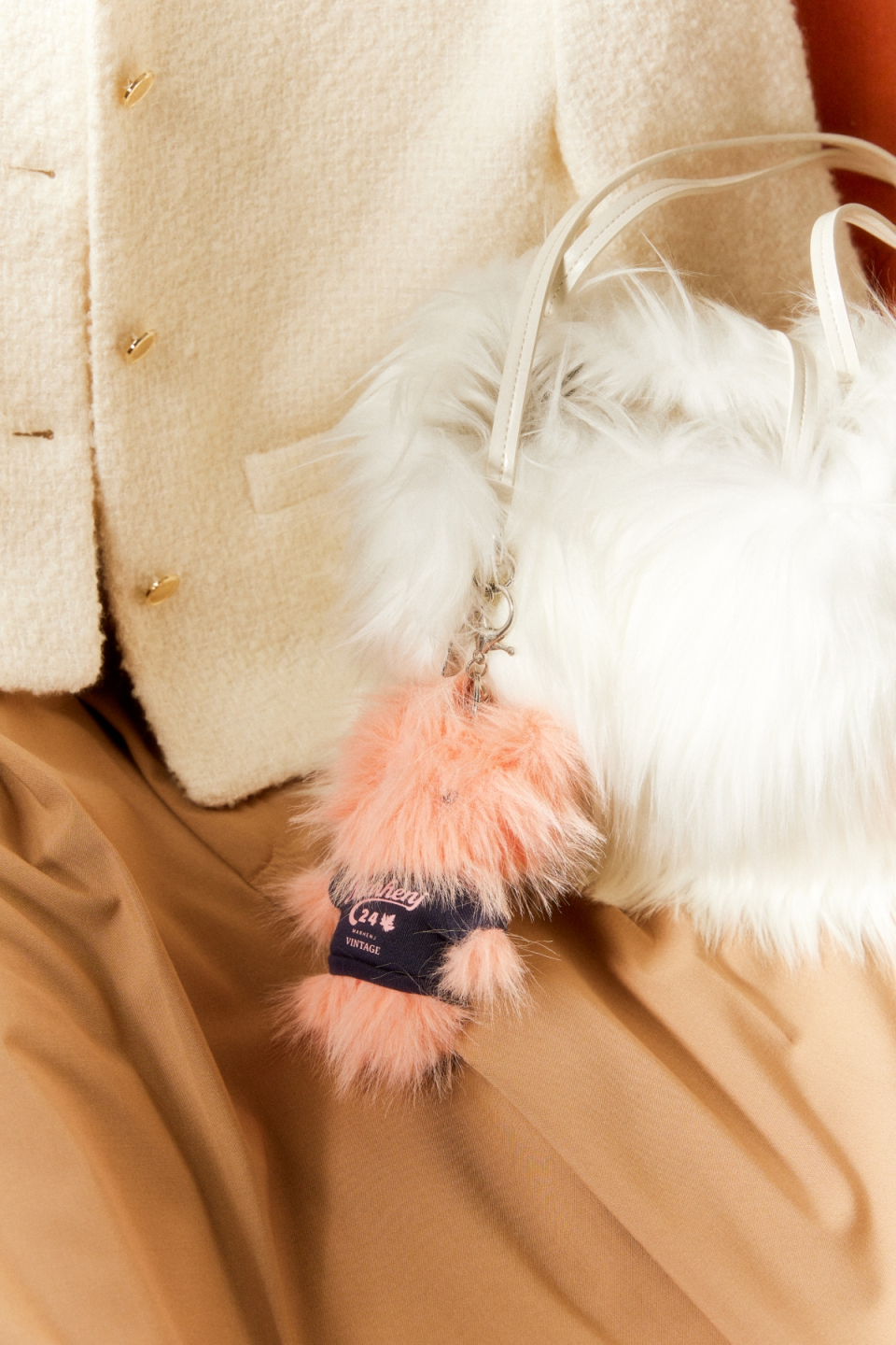 LOUISE FAKE FUR SHOULDER BAG - 3 COLORS
