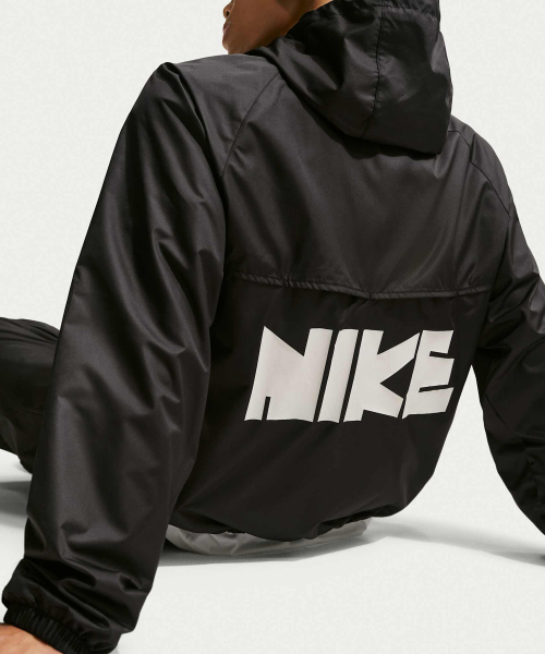 Ветровка Windrunner Graphic Woven Jacket M - Black:White / IF0877-010
