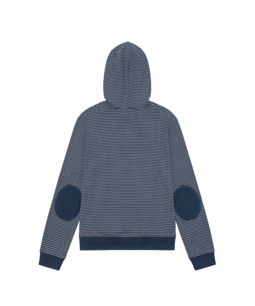 TCM contrast stripe hoodie (navy)