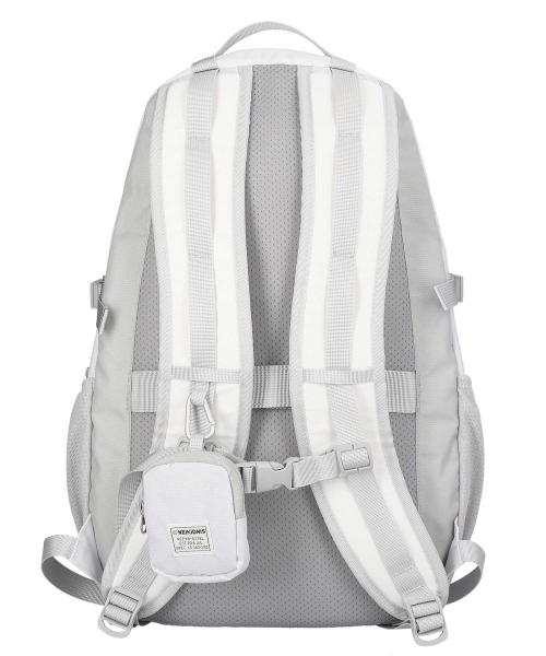 Carabiner Mesh Backpack / Ripstop White