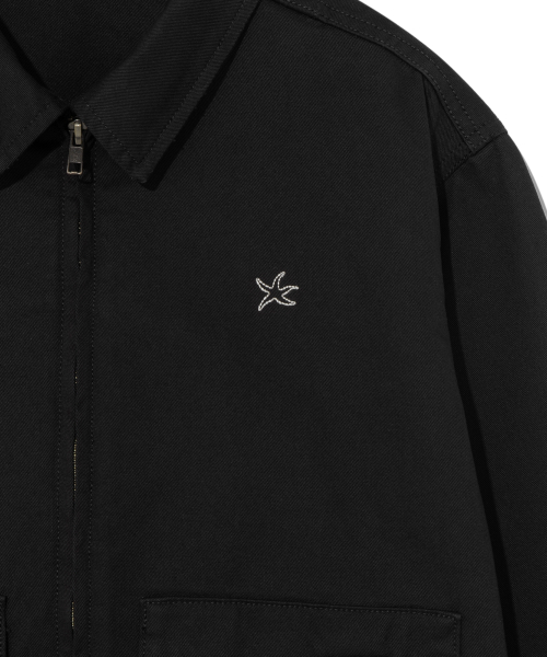 TCM mini logo pocket work jacket (black)