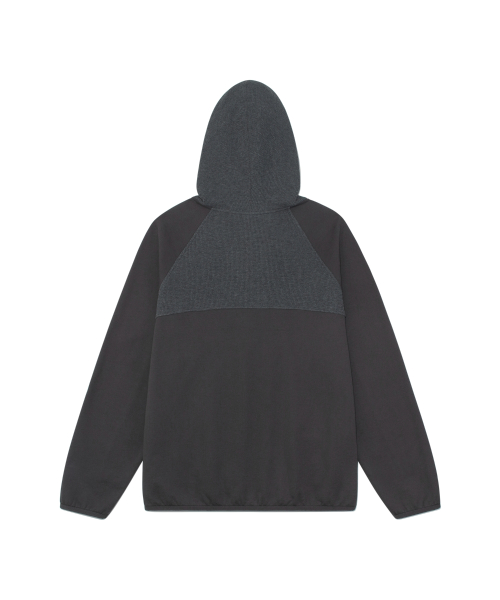 TCM curved button waffle jacket (charcoal)