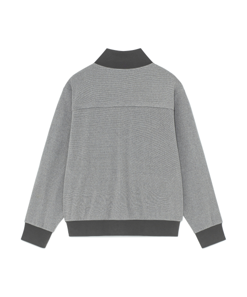 TCM cozy line jersey zip-up (grey)