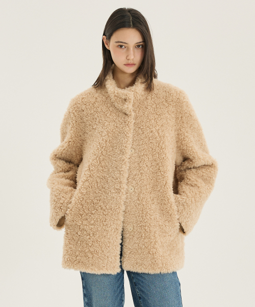 [W] Полушубок из экомеха - 2 colors