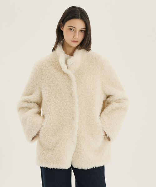 [W] Shearling Half Fur Coat - 2 colors thumbnail 8