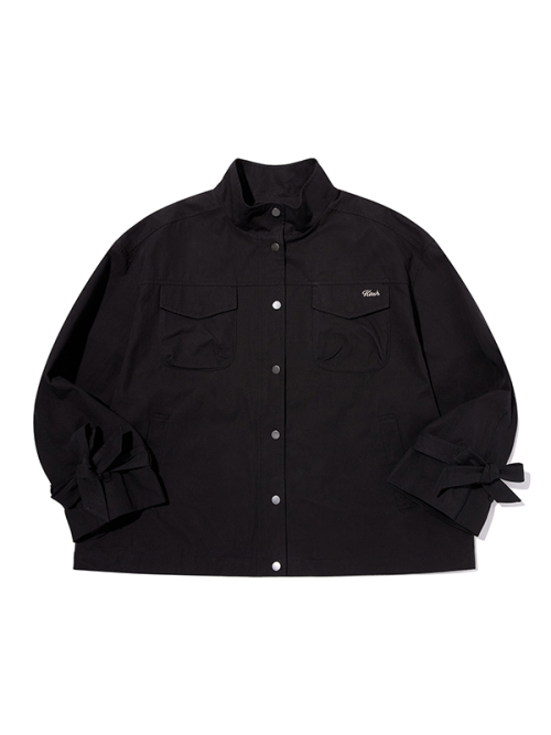 Свободная куртка-полевая Plain (Black)