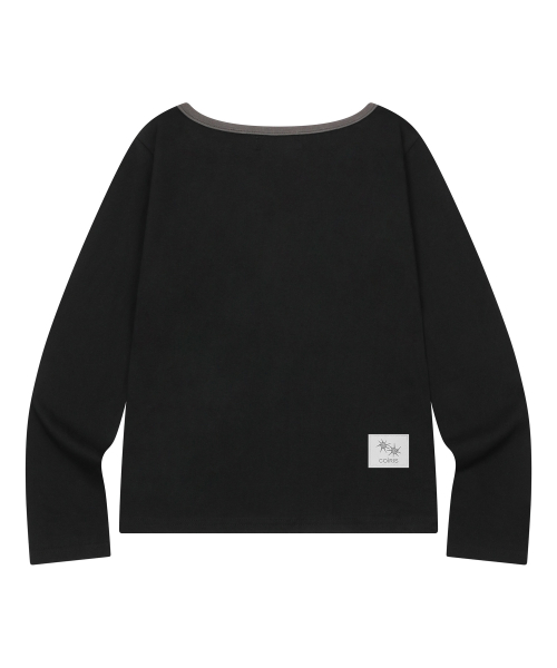 SOLUNA ONE SHOULDER LONG SLEEVE T (2COLOR)