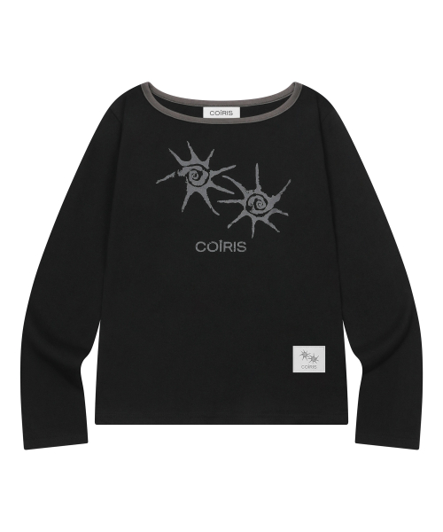 SOLUNA ONE SHOULDER LONG SLEEVE T (2COLOR)