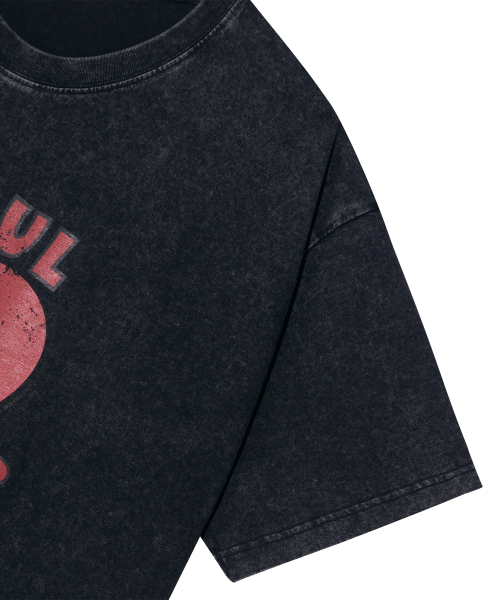 BETTYBOOP Monroe Seoul Over-fit T-shirt_Charcoal