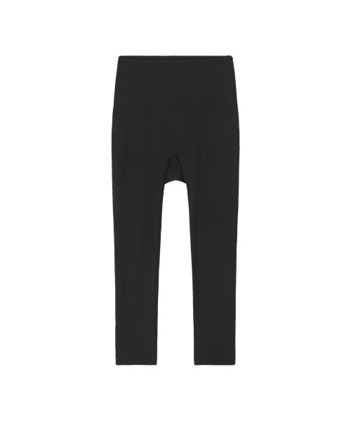 BACK LABEL LOGO LEGGINGS (BLACK)