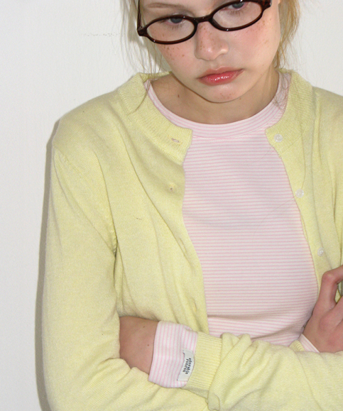 SOFT DAYS KNIT CARDIGAN YELLOW