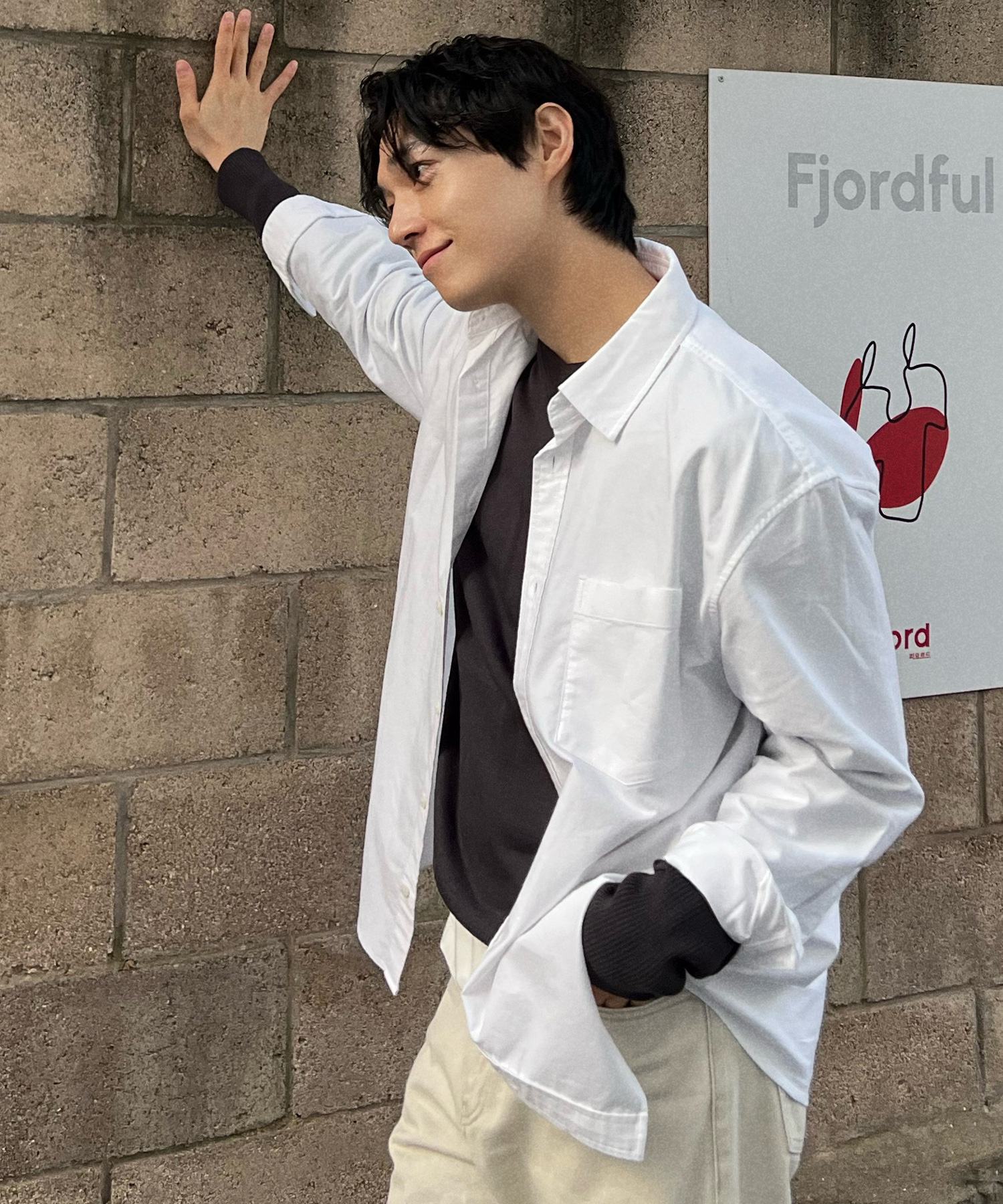 Cotton 100% Oxford Oversized Fit Shirt - 2color