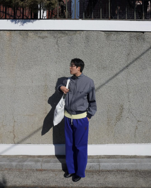 One-Tuck Wide Chino_Blue