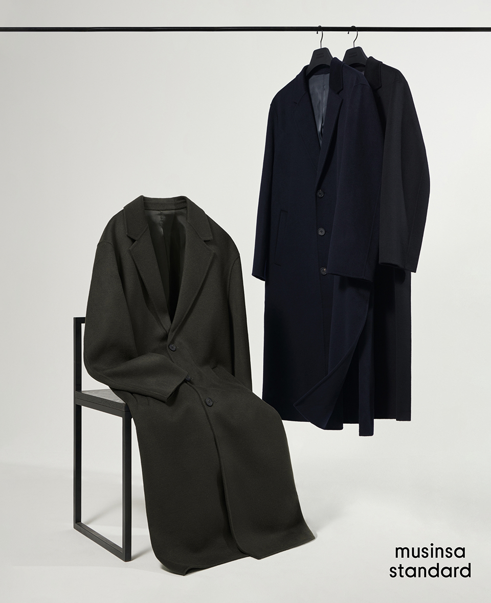 MUSINSA | MUSINSA STANDARD CASHMERE BLEND HANDMADE SIDE SLIT LONG
