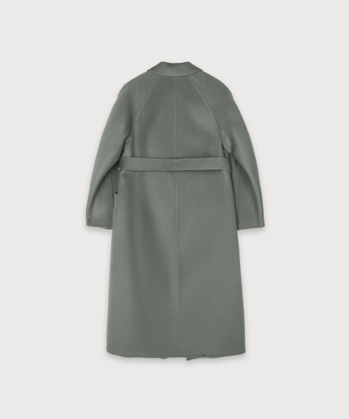 MAGOT Reversible Merino Wool Handmade Coat_Khaki