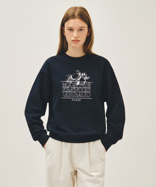 LEMON CLASSIC LOGO SWEATSHIRT navy