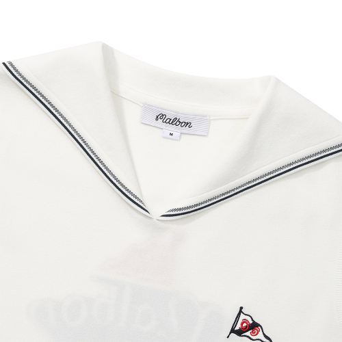 Вязаный жилет с воротником матроской Off White (Woman)