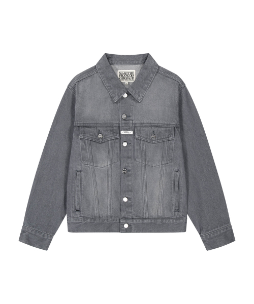DENIM TRUCKER JACKET gray