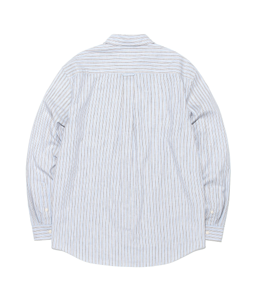 Льняная рубашка Roco с карманом Light Blue