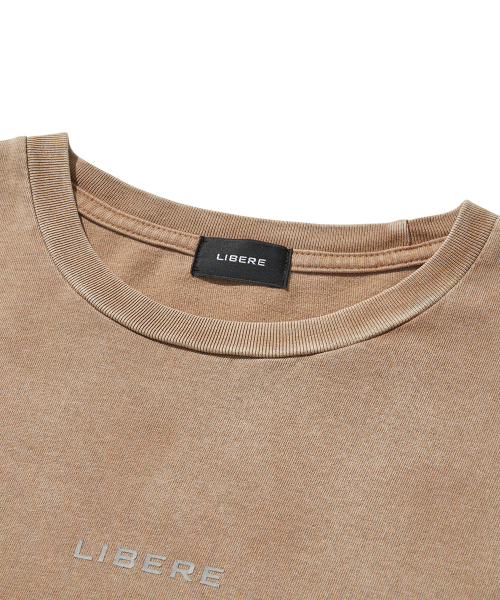 REFLECT LOGO LONG SLEEVE T-SHIRTS / BROWN