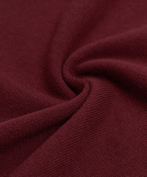 CUT-OFF ROUND NECK CARDIGAN (RED)