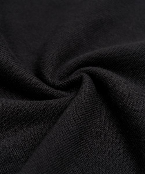 Кардиган с круглым вырезом и необработанным краем (BLACK)