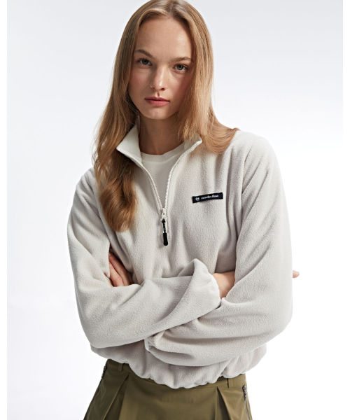 Флисовый топ In & Out, Light Beige