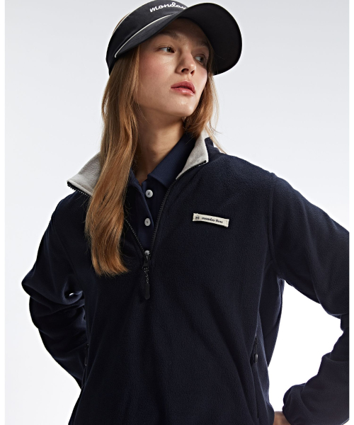 Флисовый топ In & Out, Dark Navy