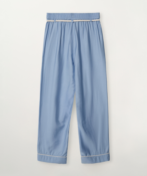 Homewear Lace-up Banding Pants Sky Blue