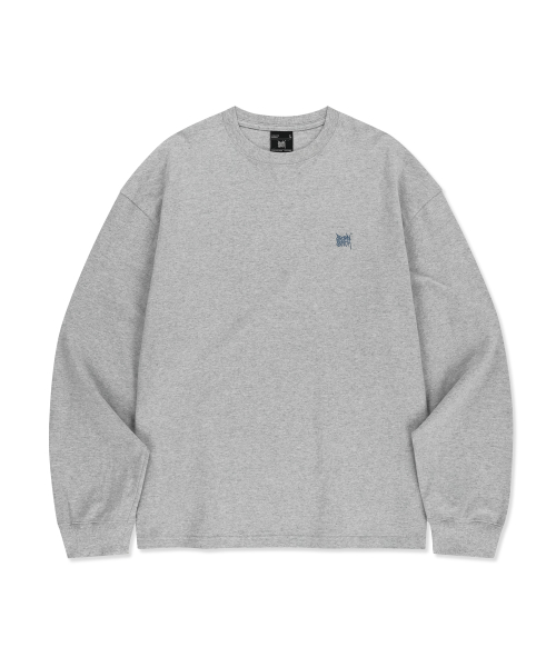 PAISLEY TAG LONGSLEEVE - MELANGE GREY