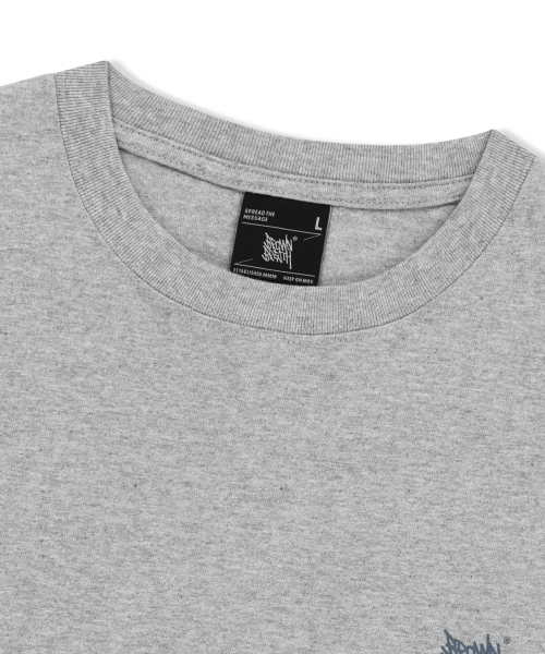 PAISLEY TAG LONGSLEEVE - MELANGE GREY