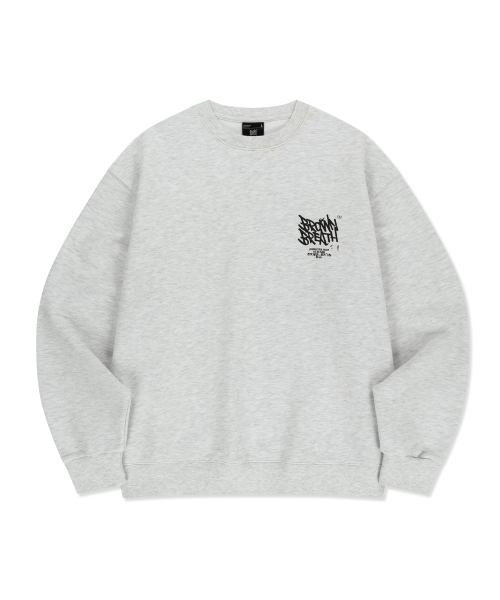 CRACKED TAG CREWNECK - ASH