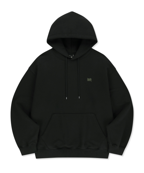 TIGER CAMO TAG HOODIE - чёрный
