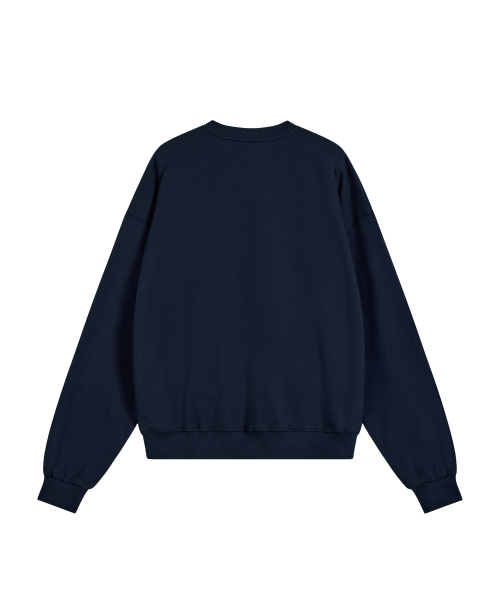OVERSIZED LOGO SWEATSHIRT - NAVY