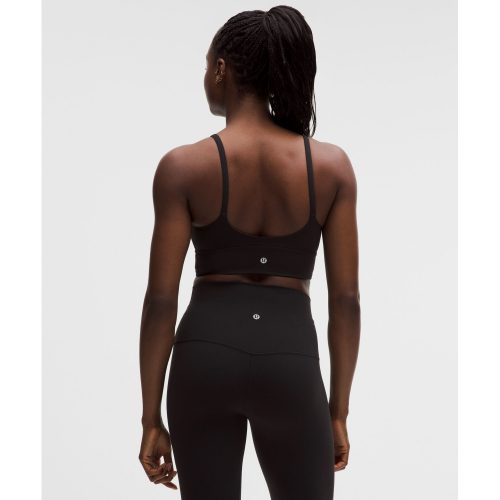 Спортивный бра lululemon с высокой горловиной *Light Support, C/D BLK