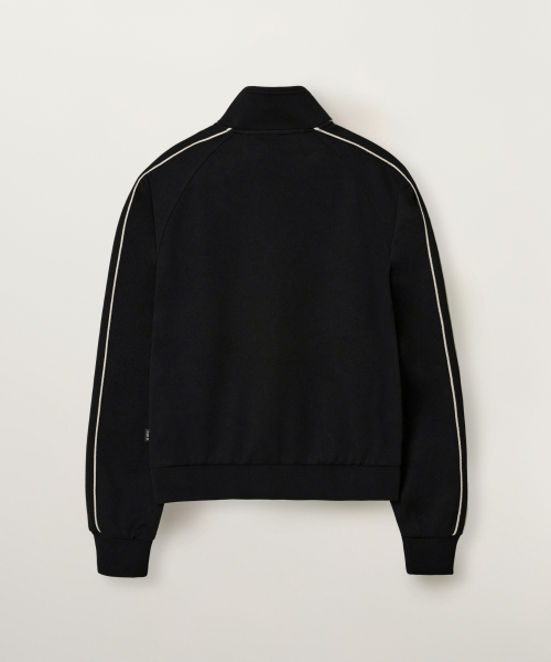 (W) Essential Lawton Track Zip-up Jacket Black