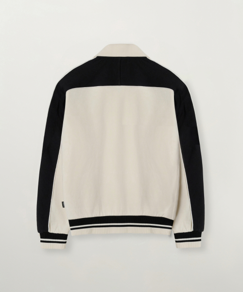 (W) Куртка на молнии Lawton Lining Collar Track Jacket Cream Black