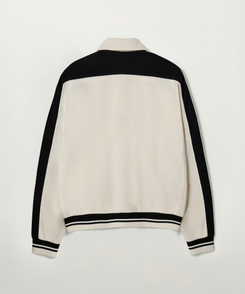 Куртка на молнии с воротником Cream Black