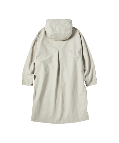 W HOOD LONG FIELD JACKET [BEIGE]