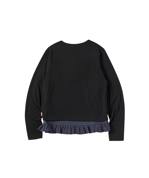 W CHECK CARDIGAN [чёрный]