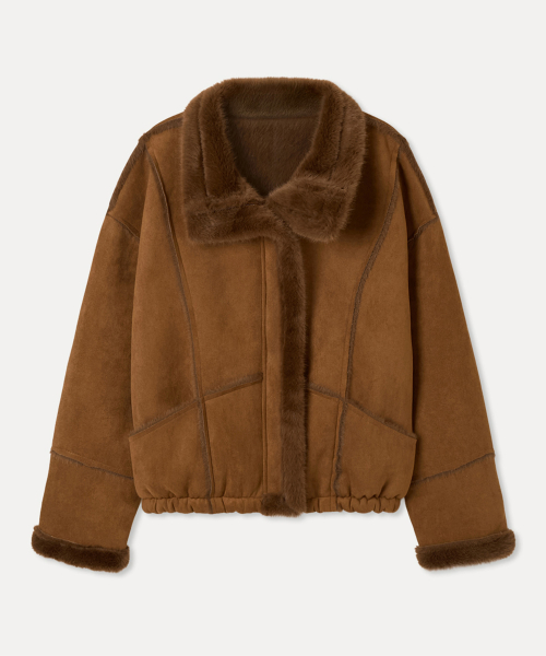 Дубленка из искусственного меха_MIWJLG23SS