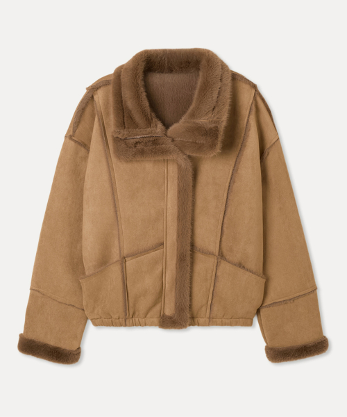 Дубленка из искусственного меха_MIWJLG23SS