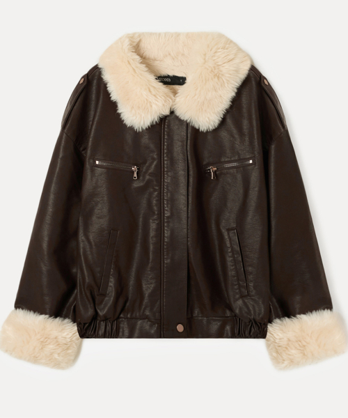 Дубленка из искусственного меха_MIWJLG24SS