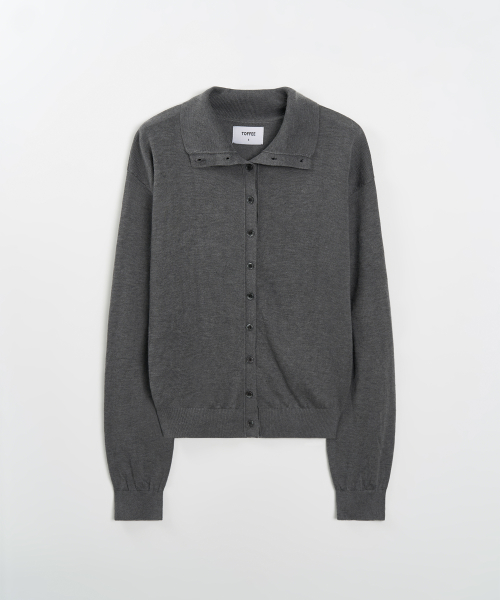 Кардиган W Soft Highneck Cardigan (GREY)