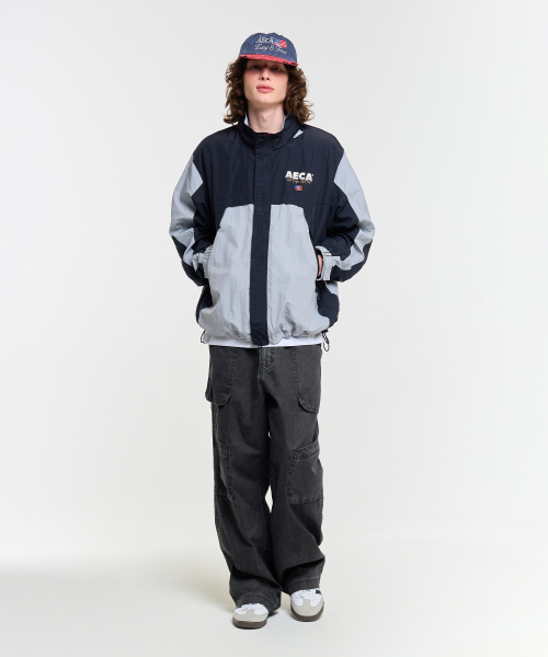 WASHED FATIGUE PANTS-CHARCOAL